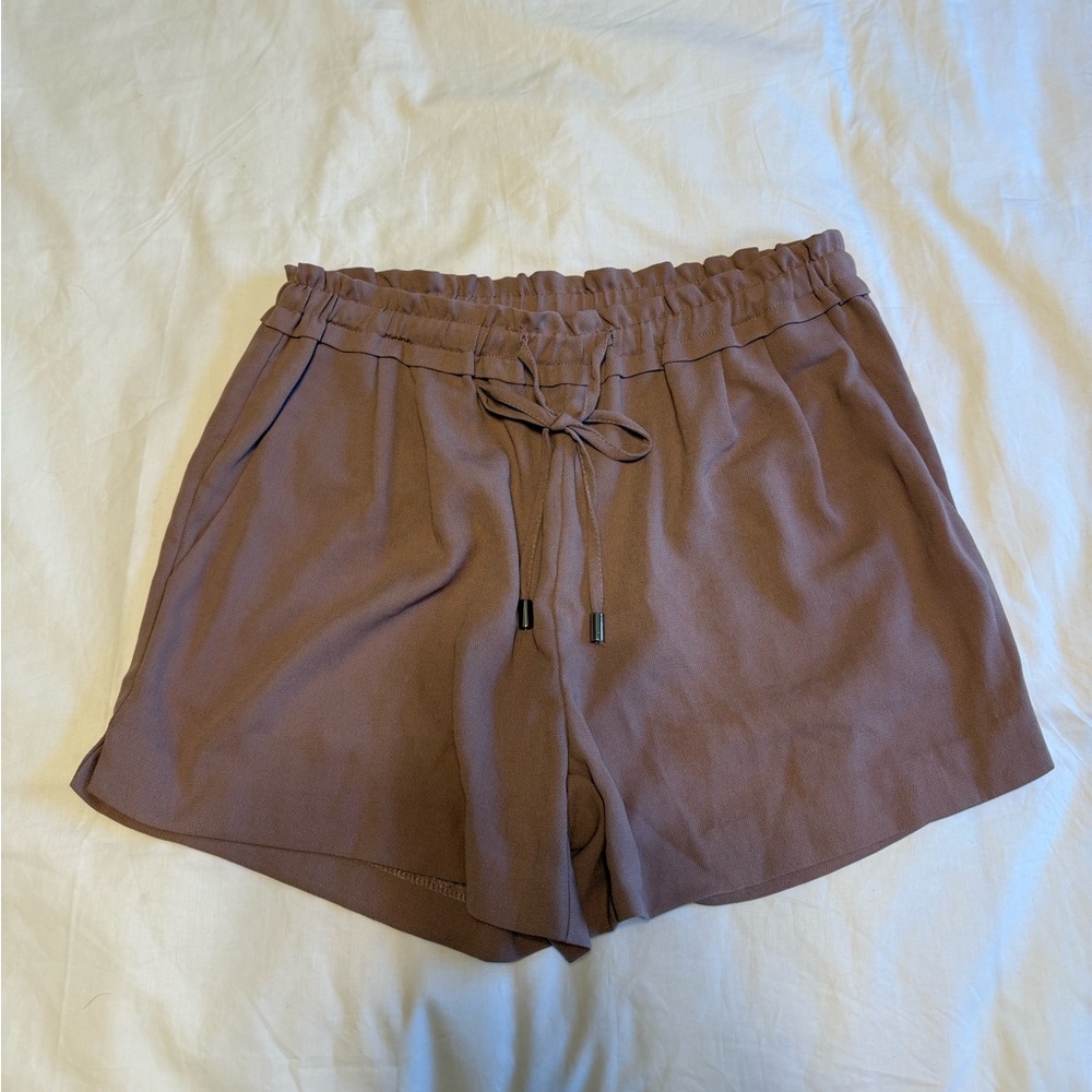 Lulu's High Waist Brown Shorts